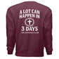 Heather Sport Dark Maroon - BACK