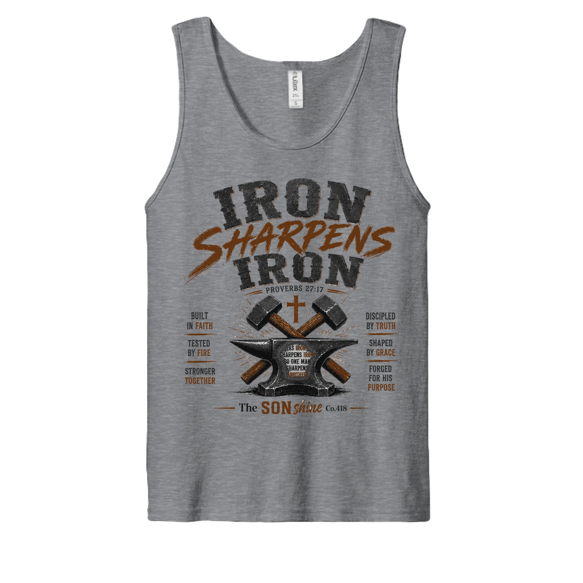 Heather Grey - S105 - FRONT