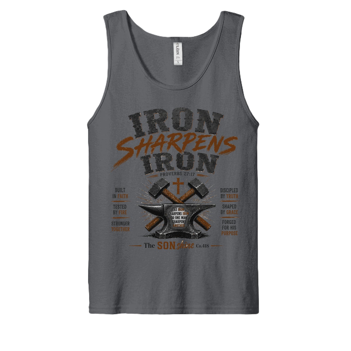 Heather Charcoal - S105 - FRONT