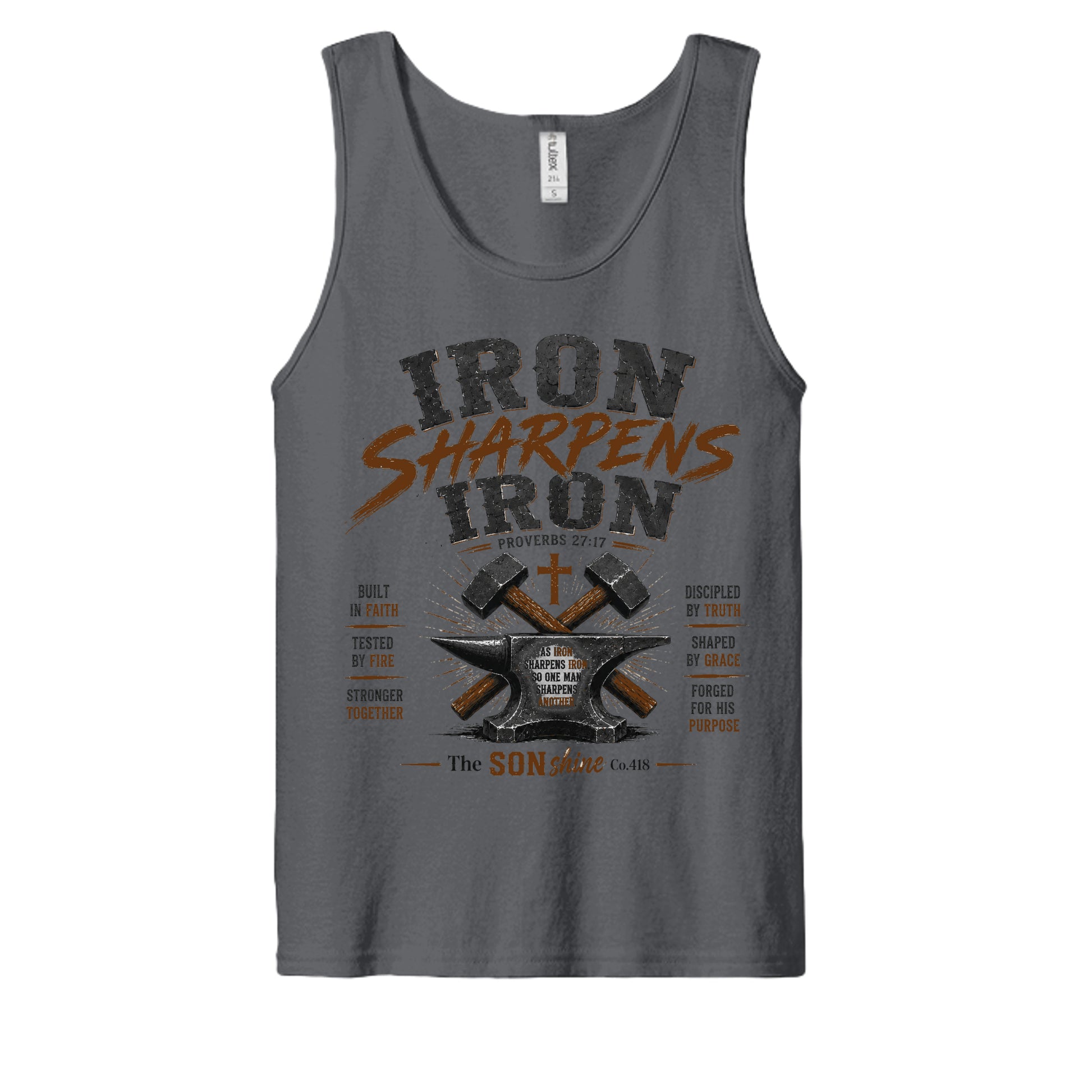 Heather Charcoal - S105 - FRONT